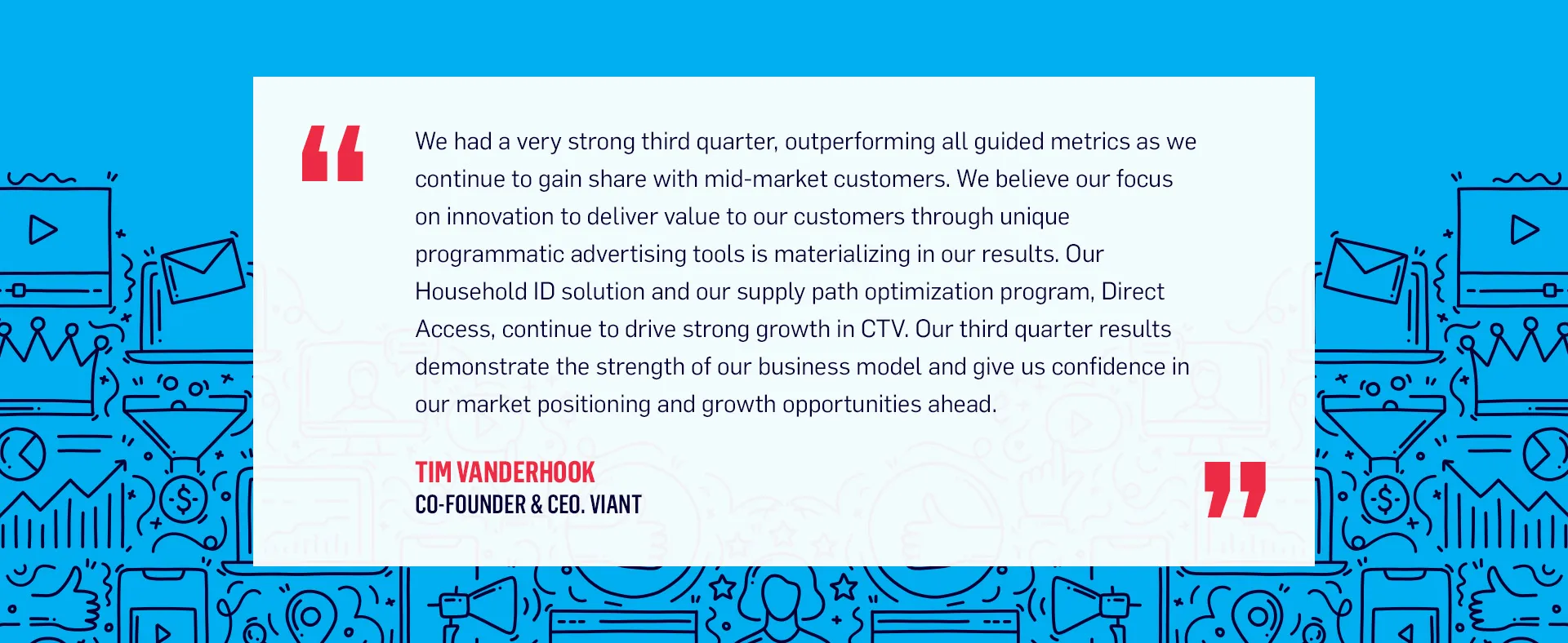 Press Release Inner - Featured Image - Q3 Earnings - Tim Vanderhook Quote Press Release Inner - Featured Image - Q3 Earnings - Tim Vanderhook Quote