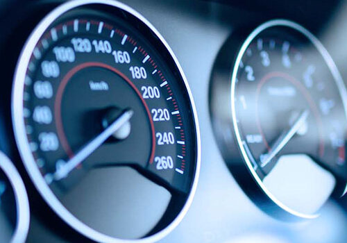 Image of a spedometer in a car - Auto Tile