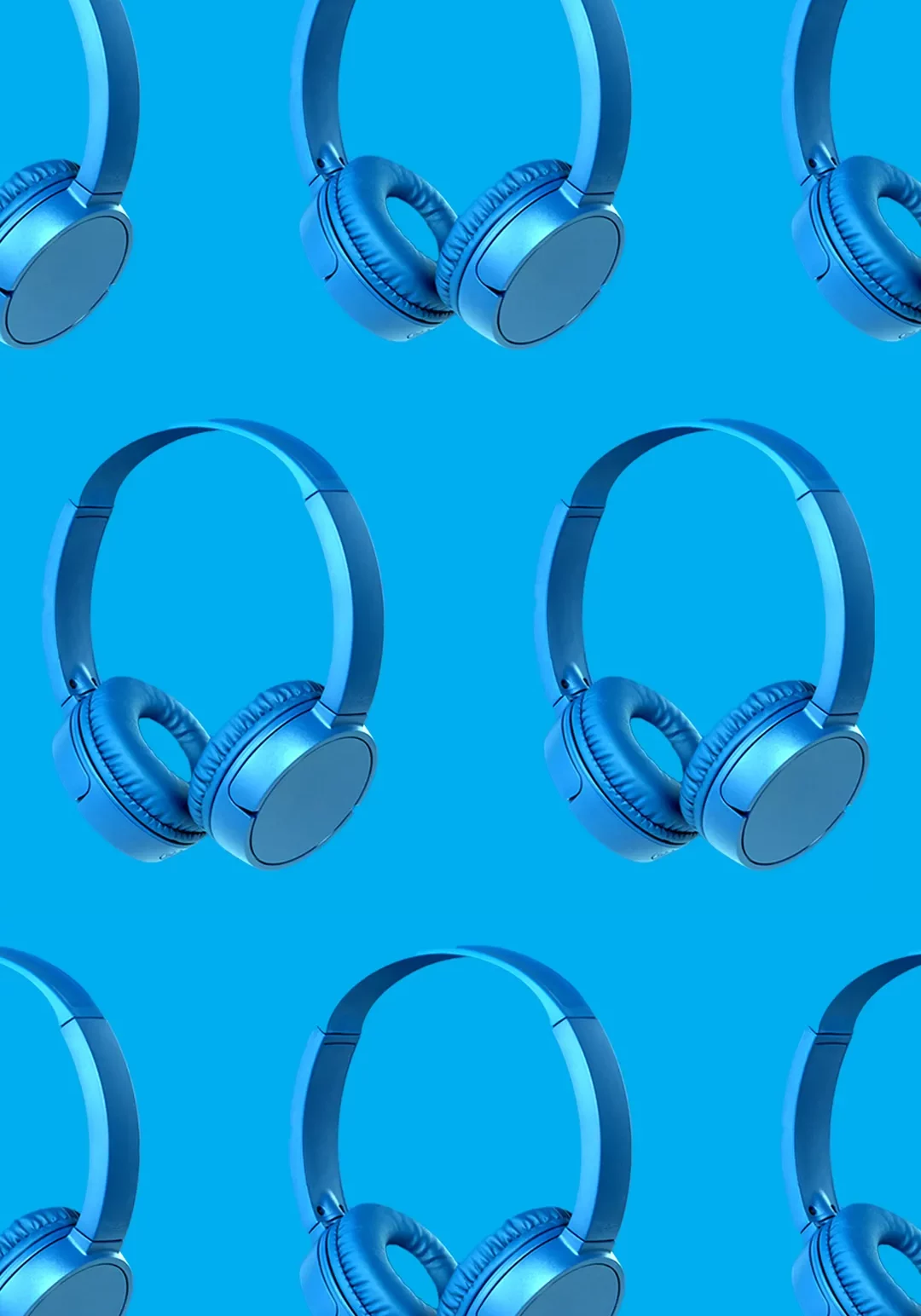 Repeating Images of Headphones - Side Image